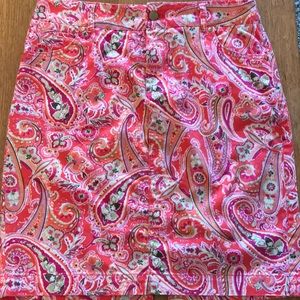 Jones New York paisley skirt